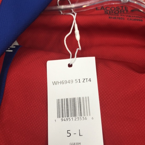 Last One - Lacoste Mens track set - new with tags - 2 piece jacket and pant - Picture 6 of 6